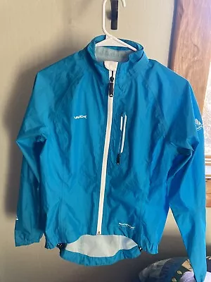 Vaude Cycling BlueWindbreaker Rain Jacket Drop Waist Longer In Back Sz 36 XSmall • $18