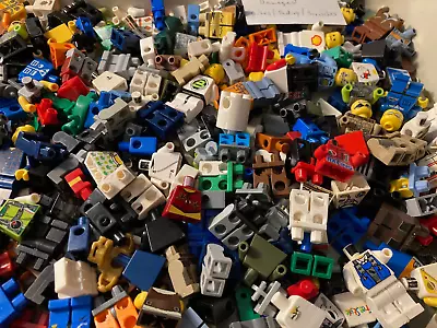 LEGO Minifigures Bulk Lot   ALL DAMAGED    1.5# Torsos Legs Acces Heads Hats • $8