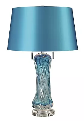 Elk Home Vergato Free Blown Glass 2-Light Table Lamp Blue - D2664 • $299.95