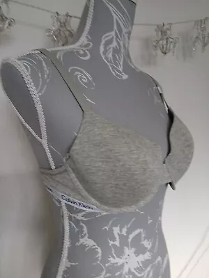 Calvin Klein Grey T Shirt Bra Underwired - 36C - BNWT • £5