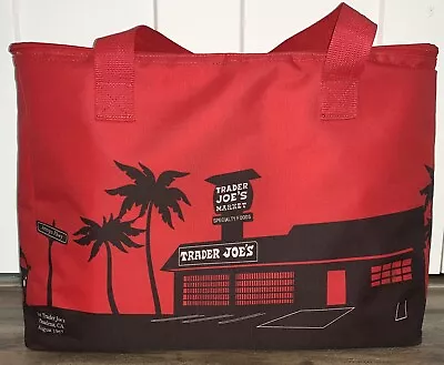 Trader Joe’s Large 8 Gallon Reusable Insulated Shopping Cooler Bag Red • $24