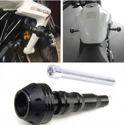 $23.91 • Buy Motorcycle Exhaust Frame Slider Falling Protector Anti Crash Anti-Scratch + Bolt