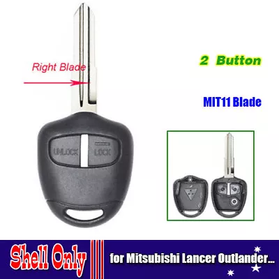 $8.91 • Buy 2 Button Remote Key Shell Case Fob For Mitsubishi Lancer Outlander Grandis ASX