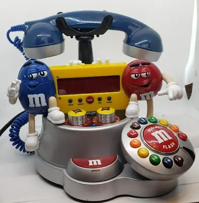 Vintage M&M Candy AM/FM Radio Telephone Redial Alarm  Clock Snooze Alarm Works  • $38.07