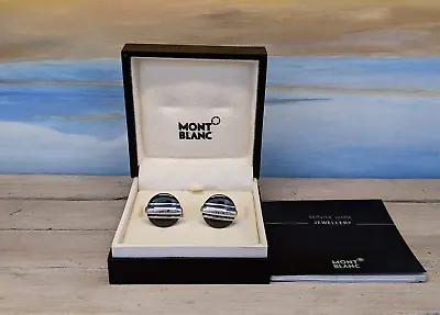 MONTBLANC Male Jewelry Meisterstuck Solitaire Collection Cufflinks 102982 • $199