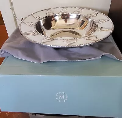 Large MARIPOSA Brillante Sail Boat Salad Serving Bowl & Slip Cover And Orig Box • $45