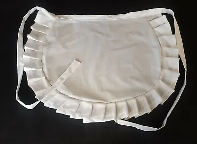 £3.99 • Buy WAITRESS PINNY WHITE COTTON  VINTAGE 50's STYLE HALF Waist Adult And Child Sizes
