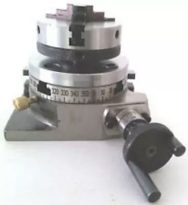 Rotary Table 3 Inch 80 Mm 4 Slot With 50 Mm Mini Lathe Chuck For Milling Machine • $99.99