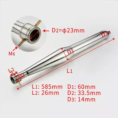 Stainless Steel Exhaust Pipe Tuned Pipe For 26cc Zenoah RC Boat Engine P203 • $135.84