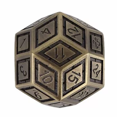 Hot Metal 30 Sided Dice Metal Zinc Alloy Game Dice With Numbers For Game • $25.44