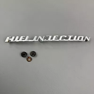 1979 VW Volkswagen Beetle Bug Rear “FUEL INJECTION” Emblem Badge Logo OEM • $35