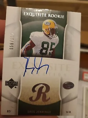 🔥#/150 EXQUISITE AUTO RC Greg Jennings 2006 Upper Deck Rookie Autograph PACKERS • $30