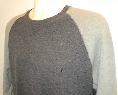 POLO RALPH LAUREN Men's Long Sleeve Thermal T-Shirt Large Grey • $13