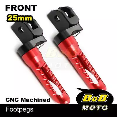 BOB 25mm Extend Front Foot Pegs RED For Yamaha YZF R1 08 09 10 11 12 13 14 • $55.67