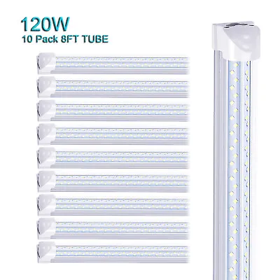 10Pack T8 8FT Led Tube Light Bulbs 120W 8Foot 8' Led Shop Light Fixture 6000K • $165.48