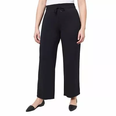 Mondetta Women's High Rise Wide Leg Modal Pant Black XL • $18.95