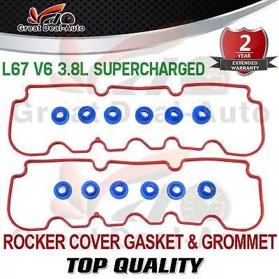 Rocker Cover Gasket Kit For Holden Commodore Vt Vx Vy L67 Supercharged 3.8l V6 • $44