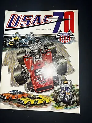 May 1970 USAC 70 AUTO RACING MAGAZINES FIRST ISSUE EVER VOL.1 #1 Auto Club • $17.99