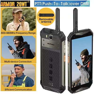 10850mAh Ulefone 20WT 4G Rugged Android Phone DMR Walkie Talkie Mobile Global • $609.88