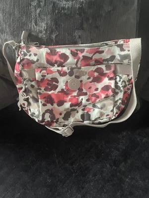 £25 • Buy Cow Print Pink And Grey Kipling Bag Cross Body