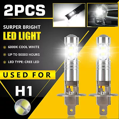 2PCS Xenon H1 LED Headlight Bulbs High Low Beam Fog Light DRL 6500K Super White • $8.98