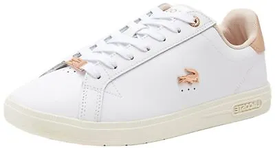 Lacoste Graduate 222 2 White Light Pink Womens Leather Trainers • £51.99