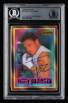 Vinny  Paz  Pazienza Signed 1996 Ringside #24 (BGS) • $65.50