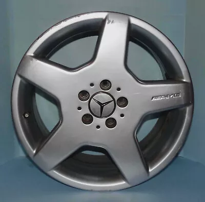 Mercedes W220 S55 AMG CL500 8.5 X 18 Front Wheel Rim Silver 2204013602 OEM #1 • $69.99