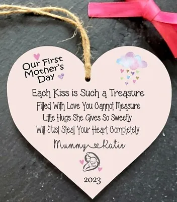 Personalised First Mothers Day Gift For Mum Our 1St Mothers Day Baby Girl Gifts • £4.99