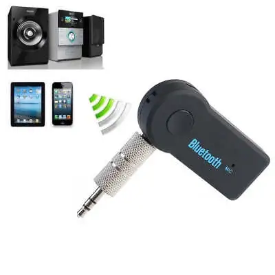 Car Bluetooth Handsfree Music Mic Receiver For IPhone Galaxy Sony Lenovo HTC • £6.99