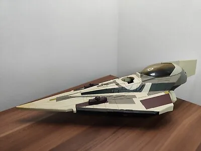 2008 Star Wars The Clone Wars Mace Windu Jedi Starfighter Ship Vehicle • £20