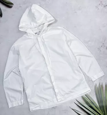 Adidas X Yohji Yamamoto Light Jacket Overshirt Hooded Logo White Size Large • $299.11