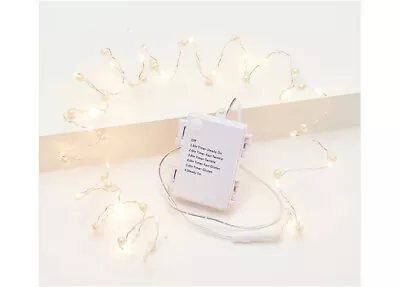 Martha Stewart 6' Pearl Light Strand With 24 Lights NEW Gold • $13.74