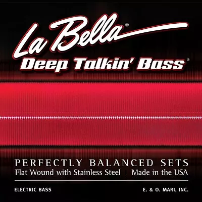 La Bella 760-FD (Dan Electro Bass) Stainless Flats (Flatwound) Strings • $45.95