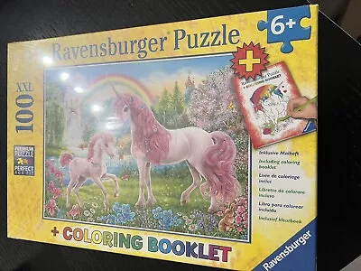 Ravensburger Puzzle 100 XXL Plus Coloring Booklet. Unicorn • $9.95