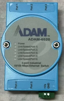 Advantech ADAM-6520 Industrial Network Switch 5 Ports Plug And Play • £59.99