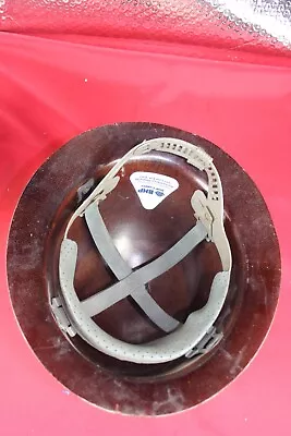 Vintage Skullgard Full Brim  Fiberglass Hard Hat    BHP COPPER   SAN MANUEL • $34.89