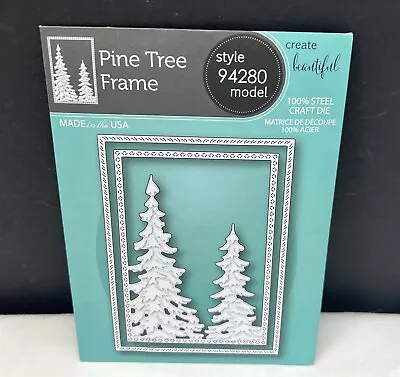 Memory Box PINE TREE FRAME Christmas Trees Holiday Dies Set • $19.99