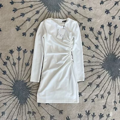 NWT Zara White Mini Dress Special Occasion Women’s Size Xs • $20