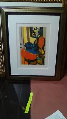 Marcel Mouly Signed Numbered Lithograph   Le Fauteuil A Crosse  • $1500