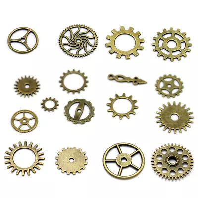  17pcs Assorted Vintage Style Alloy Steampunk Gears Charms Pendant Clock Watch • $9.40