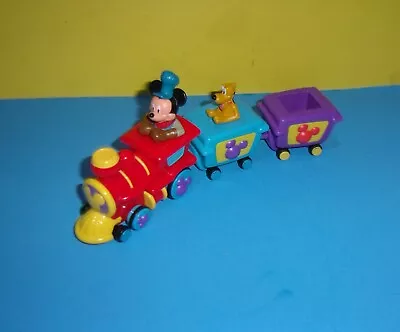 Disney Store Mickey Mouse Clubhouse Train Engine & Pluto Pull Back N Go Action • $11.88