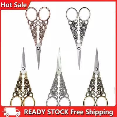 Stainless Steel Scissors Sewing Needlework Cutter Embroidery Handicraft Tools • £10.12