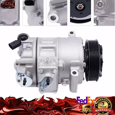 New A/C AC Compressor For 2007-2014 Volkswagen Jetta Passat 2007 Audi A3 2.0L • $105.28