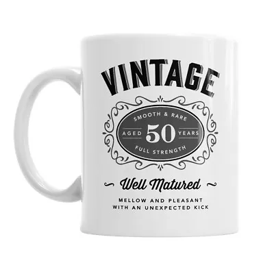 50th Birthday Gift Present Idea For Men Women Ladies Dad Mum Happy  Mug • £9.95