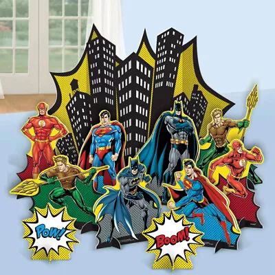 Justice League Party Supplies Heroes Unite Table Decorating Kit Centrepiece Boy • $18.49