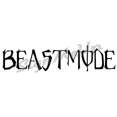 Beastmode 9  X 2  Decal Import Sticker For Car Monster Truck Tuner Or Turbo  • $4.46