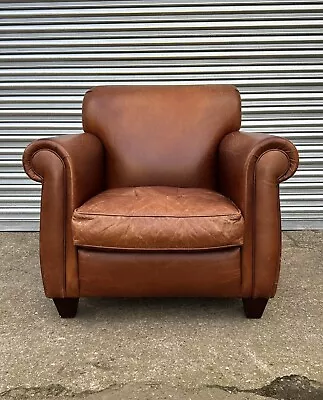 Laura Ashley  Exmoor Leather Armchair Chair • £399