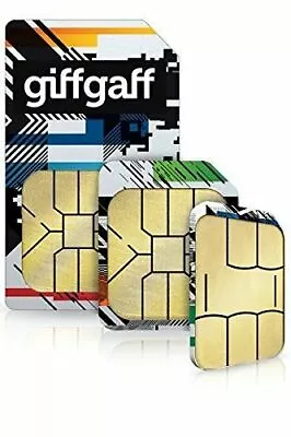 £0.01 • Buy GiffGaff Sim Card With Credit Pay As You Go £5 Standard Micro Nano 4G Unlimitedz