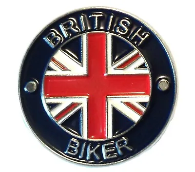 £3.79 • Buy British Biker Classic 1960's Motorbike Motorcycle Rocker Metal Enamel Badge NEW